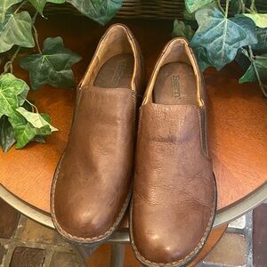 Born Rich Brown Leather Loafers